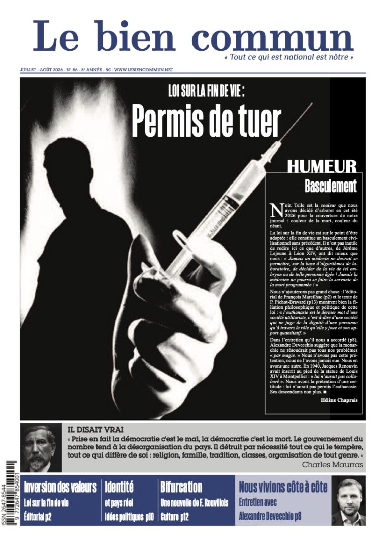 Le bien commun N°86